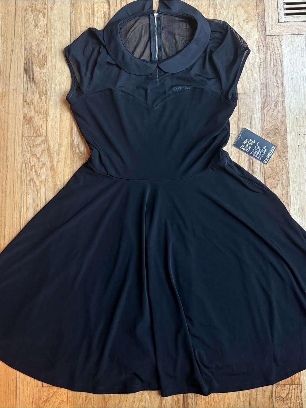 New Express Fit & Flare Illusion Dress